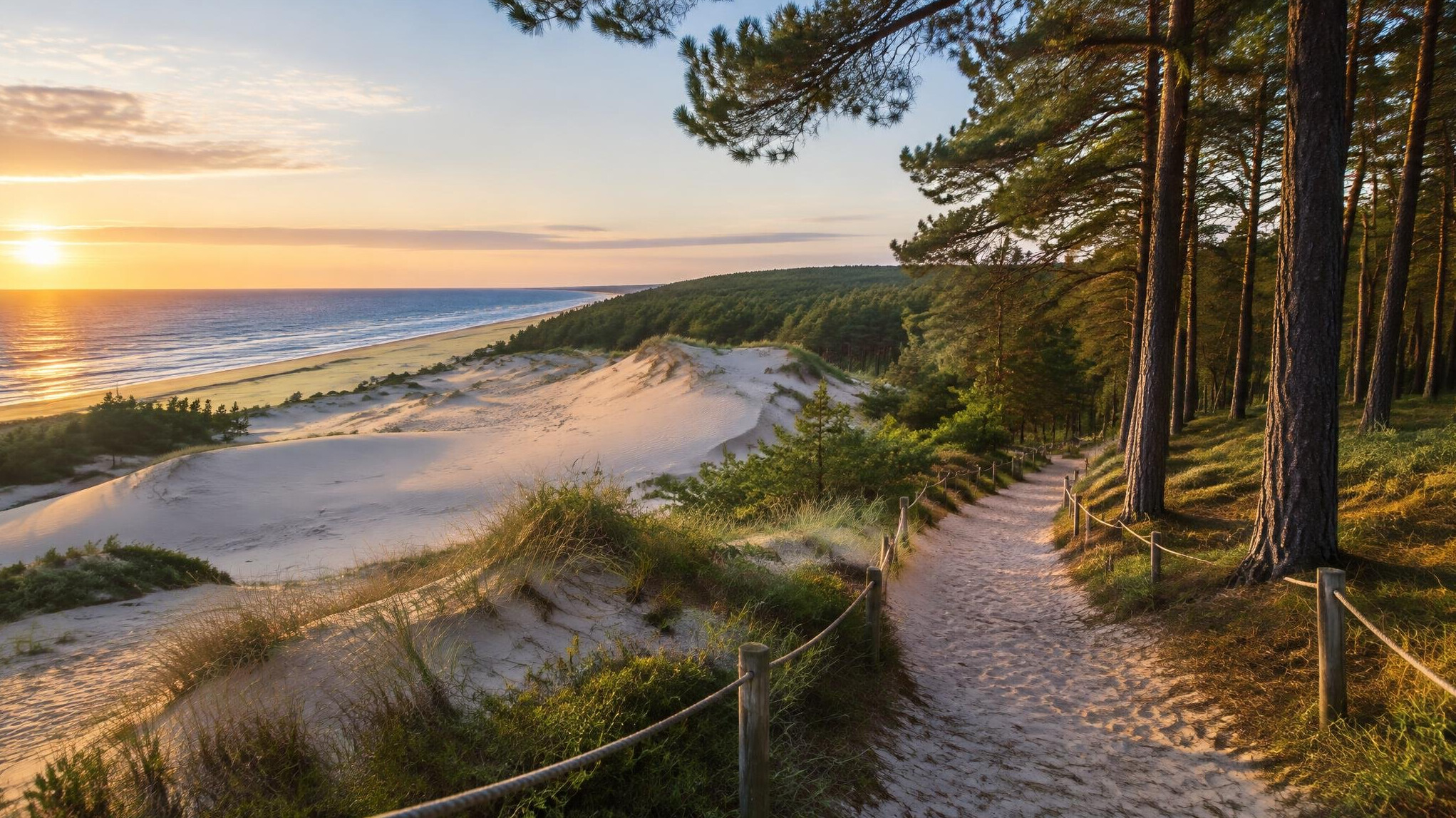 moving sand dunes poland