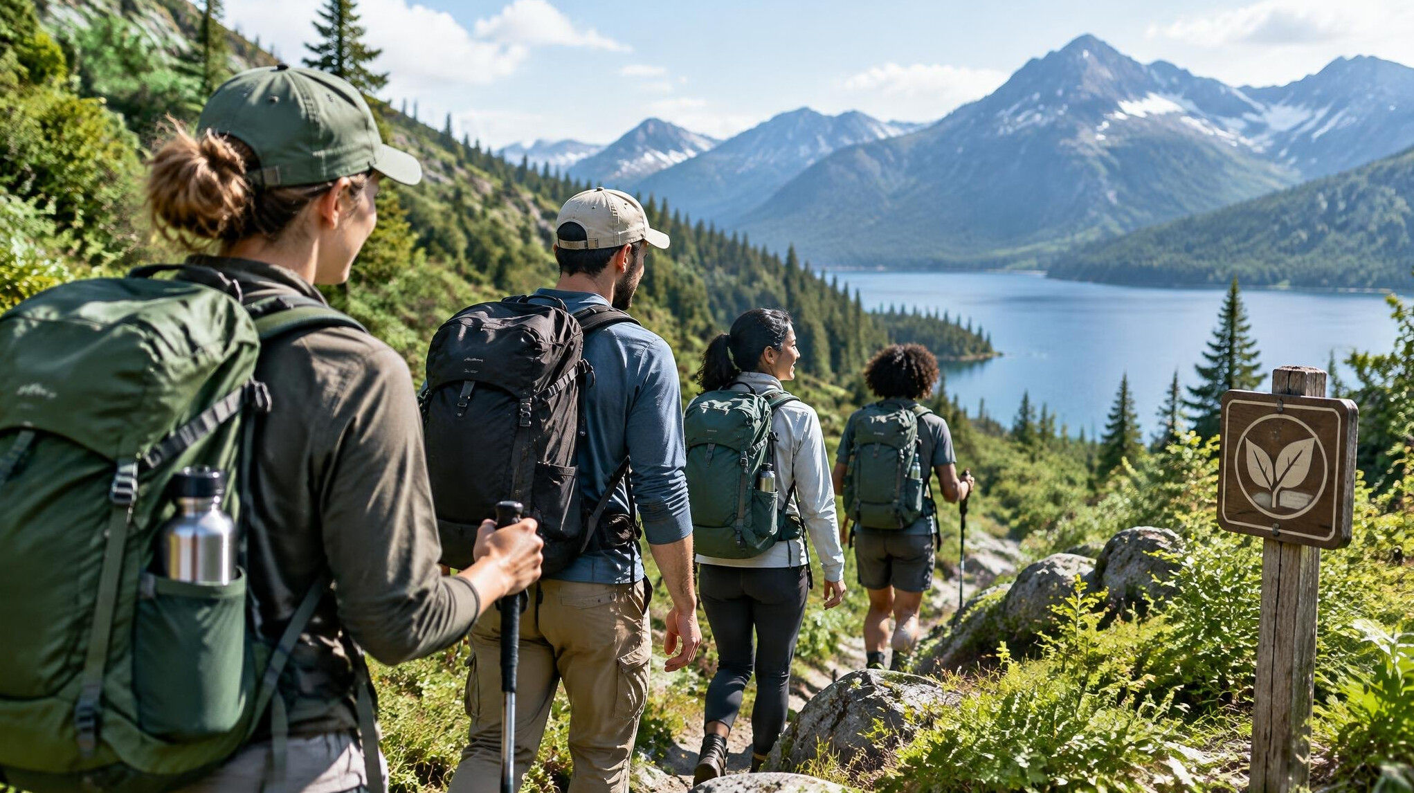 group of eco travelers