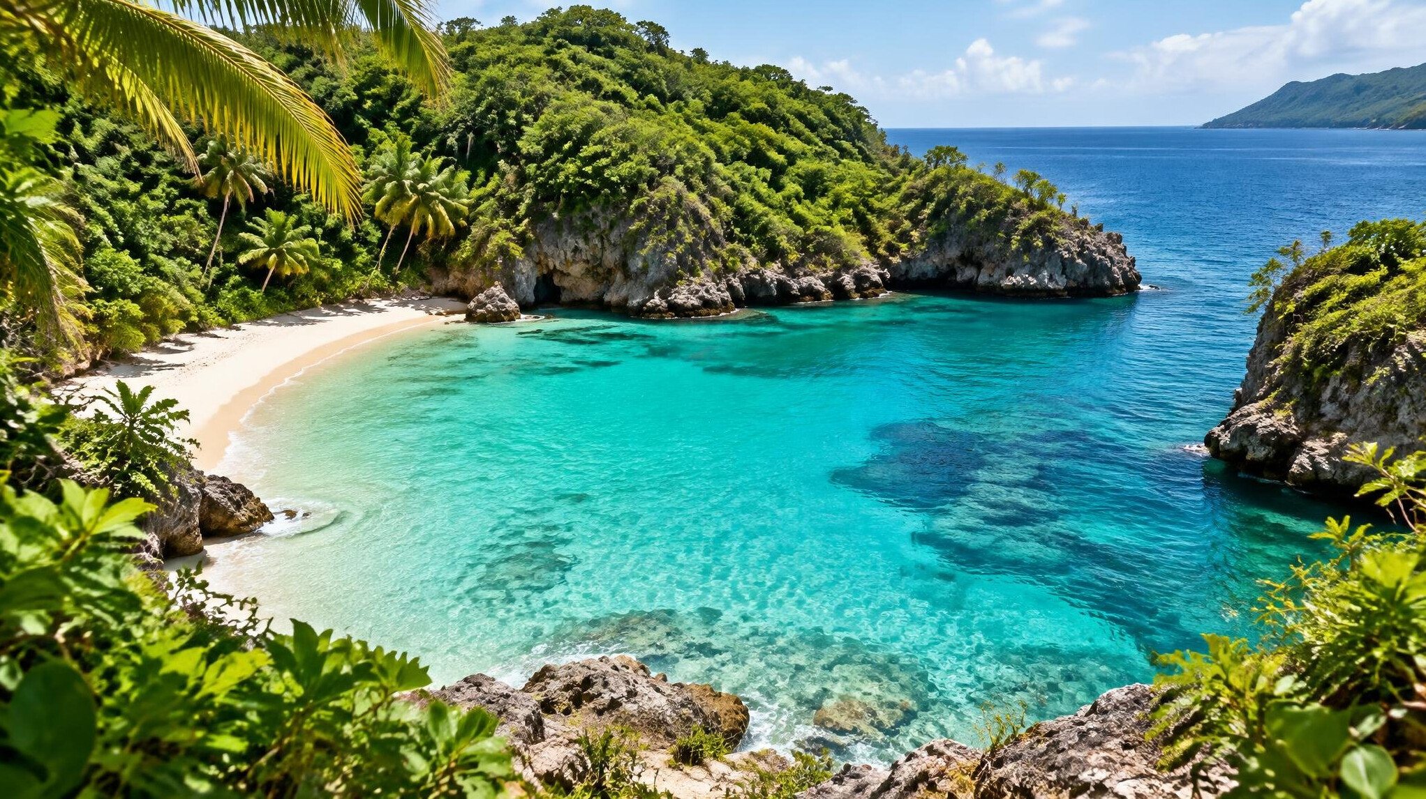 hidden caribbean cove